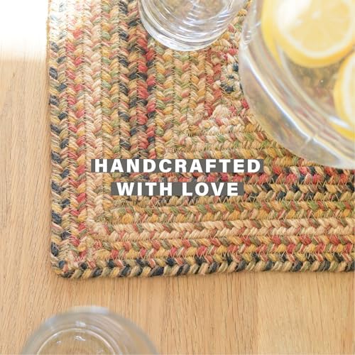 Homespice Kingston Jute Braided Table Mats, Rect 10x15 Set of 4 - Image 4