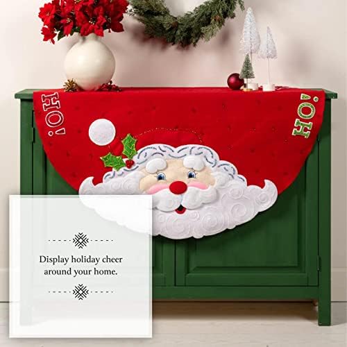 Bucilla Felt Applique Christmas Tree Skirt Making Kit, Jolly Santa, Perfect for DIY Arts and Crafts, 89640E - Image 6