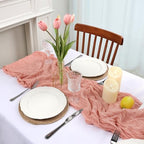 16 Pack Peach Cheesecloth Table Runner 23 x 120 Inch 10Ft - Image 3