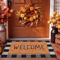 Moucuny 2 Pcs Fall Doormat Outdoor, Fall Front Porch Decor, Non Slip by Moucuny