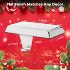 Stocking Holders for Mantle - Set 4, Metal Christmas Stocking Holder, Heavy Duty Stocking Holders with Non-Slip Protective Pad, Stocking Hangers for Mantel | TV Stand | Staircase | Dresser - Image 3