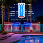 Solar American Flag Lights, 420 LED Flag Net Light Outdoor Waterproof, USA Super Bright Flags Light for 4th of July, Memorial Day, Independence Day, Yard, Garden, Christmas Decorations - Image 4