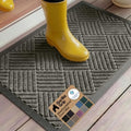 GORILLA GRIP WeatherMAX Door Mat, Indoor Outdoor Use, 35x23, Gray Diamond by GorillaGrip