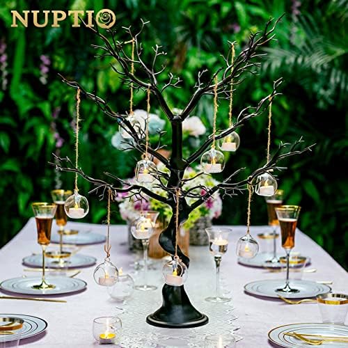 NUPTIO Black Ornament Tree, 30 Inch Artificial Halloween Branch, 2 Pcs - Image 3