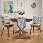 Patdrea Designer Vintage French Linen Table Runner,12"X102"-from - Image 5