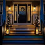 Homemory 4"x9" Outdoor Waterproof Flameless Candles with Timers and Remote Control, Battery Operated Candles, LED Plastic Candles, Ivory White, Set of 4 - Image 6