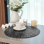 15" Black Rhinestone Round Placemats Set of 4 - Image 5