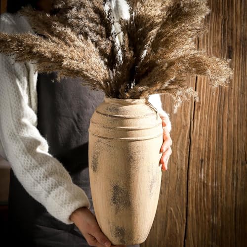 Large Ceramic Rustic Vase,12.87 Inch Tall Vintage Vase for Home Decor - Image 2