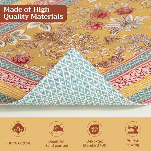 Maison d' Hermine Placemats Set of 4 Reusable 100% Cotton (13"x19") - Image 3
