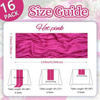 16 Pack Hot Pink Cheesecloth Table Runner 23 x 120 Inch 10Ft - Image 2