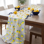 8 Pcs Lemon Table Runner 29 x 70 in Lemon Tablecloth Citrus Decor - Image 3