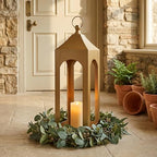 Modern Farmhouse Lantern Decor Metal Decorative Hanging Candle Lanterns - Image 4