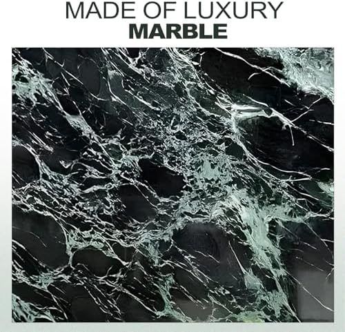 Koville Natural Marble Tray, Coffee Table Vanity/Decorative Tray for Jewerly, Watch, Perfume Candle Storage for Bedroom/Bathroom/Kitchen Countertop - Image 6
