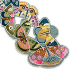 Enliven Handmade Table Runner, Floral Butterfly Beaded Runner, Multicolor, 13x36inch by Enliven