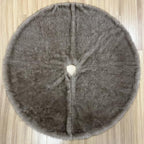 60-Inch Huntsman High-Pile Faux Fur Christmas Tree Skirt, Silver Fox - Image 3