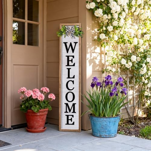 3D Outdoor Welcome Sign, 45"X9", Wood - Image 3