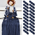 20 Pack Navy Blue Table Runners 10Ft Cheesecloth Table Runner Boho Gauze Cheese Cloth Table Runner Romantic Long Sheer Fabric Table Runners for Wedding Party Bridal Shower by YMHPRIDE