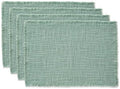 DII Linen Tabletop Collection Machine Washable, Placemat Set, 14.5x20.5, Jadeite, 4 Piece by DII