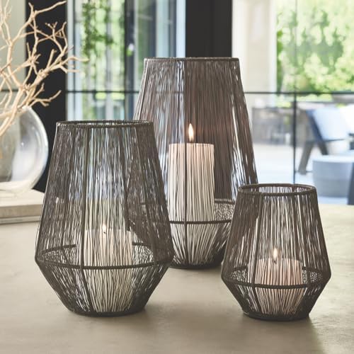 SBDS Candle Holder Tabletop Lantern Indoor Outdoor, 7", Metal Wire - Image 3