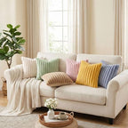 Pallene Faux Fur Decorative Throw Pillow Covers 18x18 Set of 2, Blush Pink - Image 6