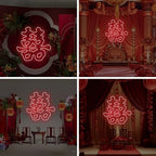 Double Happiness Neon Sign for Chinese Wedding Backdrop Romantic Wall Decor - Image 6