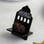 Ramadan Date Holder, Bismillah Islamic Calligraphy, Iftar Party, Ramadan Table Decoration, Eid Mubarak Gift (6 Pcs, Dome Design, Black) - Image 2