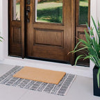 THEODORE MAGNUS Blank Door Mat - Welcome Mat for Front Door with Non-Slip Backing - Durable Coir Doormat - Perfect for Outside Entrance and Entryway Matt - Outdoor/Indoor - Natural - 17" x 30" - Image 2