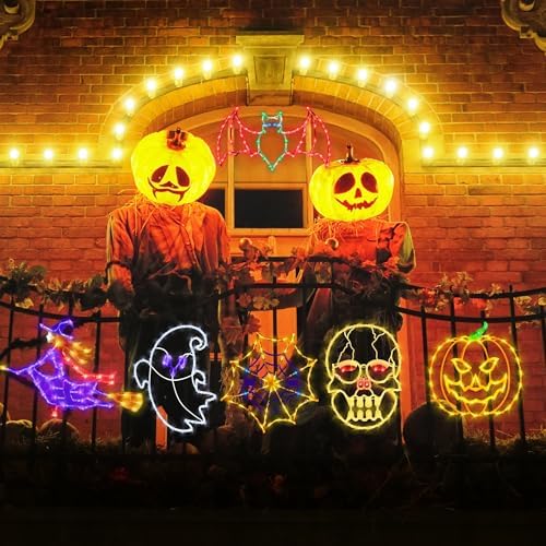TRWYMZ Halloween Decorations - 16" Halloween Window Silhouette Lights - Image 6