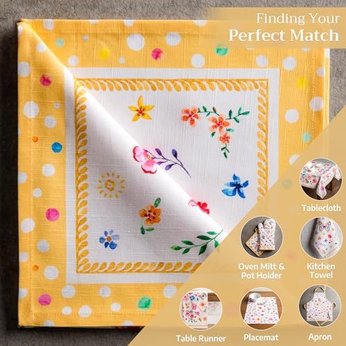 Maison d' Hermine Cloth Napkins Set of 4 Reusable 100% Cotton (20" x 20") - Image 5