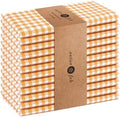 Native Fab Gingham Cloth Napkins, Set of 12, 16x16 Inches, 100% Cotton, Checkered Fabric, Soft, Washable Table Linen, Ideal for Weddings, Outdoor Picnic, Family Meals, Spring, Easter, Yellow & White by NativeFab
