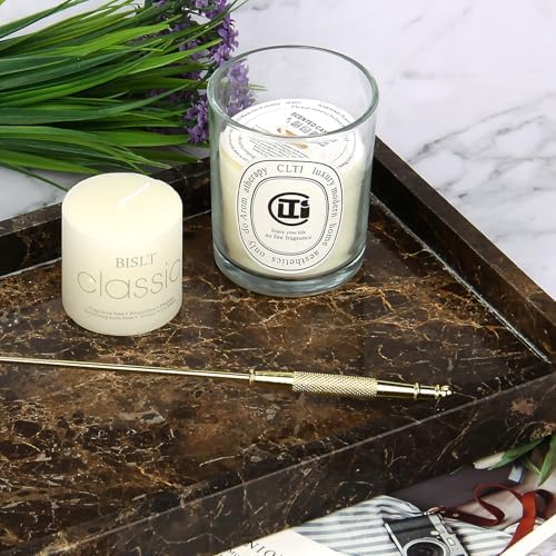 Marble Bathroom Vanity Tray, Dark Brown, 12"x 8" x1.2" - Image 4
