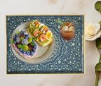 Decorative Tray, Blue Serving Tray with Handles, Set of 2, Plastic Coffee Table Tray for Living Room, Ottoman, Bathroom, Kitchen, Decor, Large 15.7”*11.8”, Small 13.7"*9.8" - Image 6