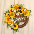 16Inch Grapevine Wreath, 4pcs Rattan Branch Plaim Wreath for Crafts - Image 4