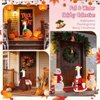 10 Set Porch Goose Outfits for 23" Lawn Goose Statue,All Seasons Goose Clothes Bundle with Valentine St Patrick Easter Spring Floral Raincoat Summer Patriotic Halloween Thanksgiving Christmas Costumes - Image 7