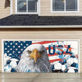 USA Soccer Garage Door Banner Decorations, 7x16ft Large Ameri can Flag Bald Eagle Football Mural, 2026 World Cup Outdoor Decor for Double Garage Door, Patriotic Party Supplies Wall Backdrop by THISFIND