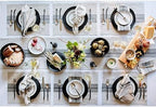Solino Home 100% Linen Table Runner, 14 x 144 in, Black and Natural Striped - Image 3