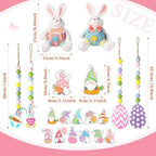 Halfchet Easter Tree Ornaments Decorations Topper Bow Star Ribbon Ball Tree Picks Hanging Ornaments for Easter Party - Image 3