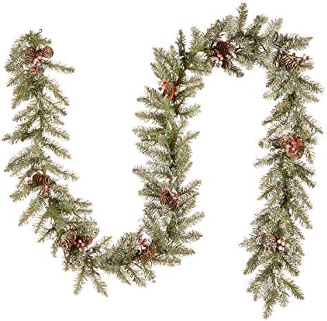 National Tree Company 9ft Pre-Lit Dunhill Fir Artificial Christmas Garland - Image 5