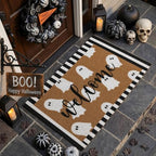Tinideya 2 Pcs Halloween Door Mat Outdoor Layered Ghost Welcome Mat - Image 3