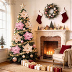 8PCS Large Christmas Magnolia Flowers for Christmas Tree Wreath - Image 3