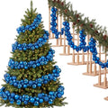 Silipull 5 Pcs 2.3 ft Large Christmas Ball Garland Ornaments, Blue by Silipull