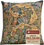 William Morris Owl and Pigeon Tapestry Throw Pillow Cover 18 x 18 in by CCharlotteHomeFurnishings
