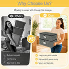 UFORU Cup and Mug Storage Box with Dividers Handles, 2 Packs Holds 24 Cups - Image 6