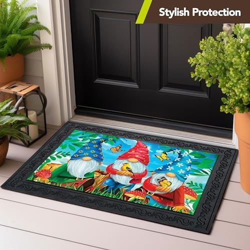 Briarwood Lane Briarwood Lane Outdoor Rubber Doormat Tray Floral Design x Standard Tray - Image 7