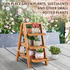 Flenpptly Wooden Cupcake Stand, 3 Tier Cupcake Display Stand, Brown - Image 5