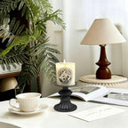 GUTE Pillar Candle Holders 3 Pcs Matte Black Metal Candlestick Decor - Image 3