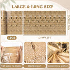 Tegeme 100 Ft X 54 Inch Stone Backdrop Roll Rock Tablecloth Plastic - Image 2