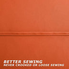 KOUFALL 42x72 Inches Long Orange Blackout Curtains for Bedroom - Image 3