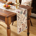 ISAENNE Designer Vintage Linen Extra Long Table Runner,118"x12"-Xipeia - Image 4