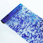 2 Pcs Royal Blue Table Runner, Glitter Metallic Foil Mesh Roll 108" by Snowkingdom